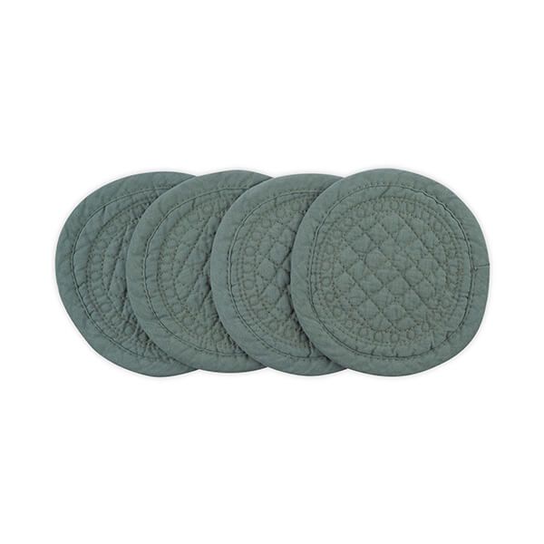 Mary Berry Signature Cotton Coaster Sea Green Pack Of 4