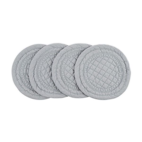 Mary Berry Signature Cotton Coaster Grey Pack Of 4
