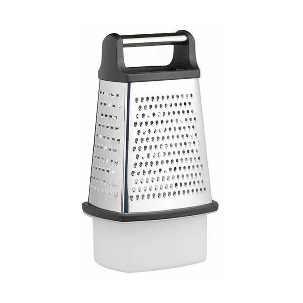 Master Class Stainless Steel Four Sided Box Grater with Collecting Box 23cm