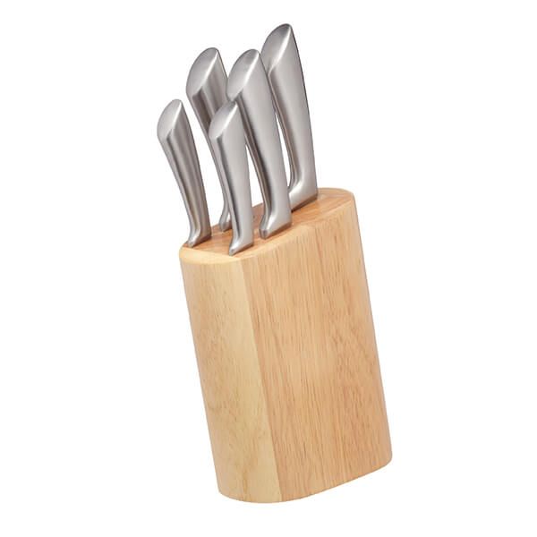 Master Class Sabre 5 Piece Knife Set With Wooden Block