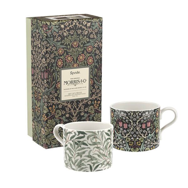 Morris & Co Willow Bough & Blackthorn Mugs Set of 2