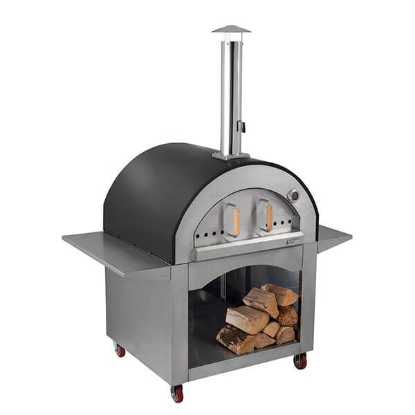 The Alfresco Chef Milano Black Wood Fired Outdoor Pizza Oven