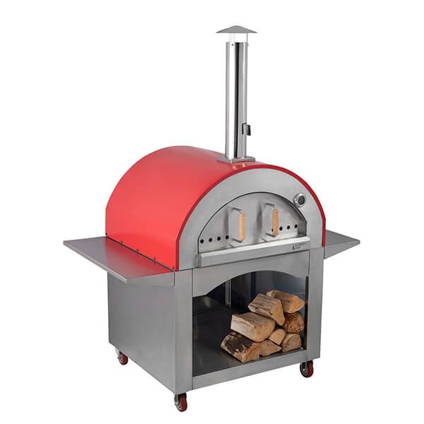 The Alfresco Chef Milano Red Wood Fired Outdoor Pizza Oven