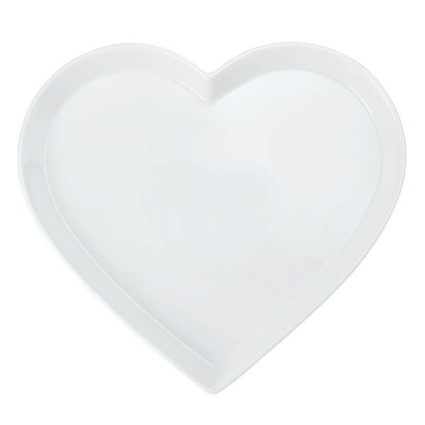 Mikasa Chalk 30cm Heart Serving Platter