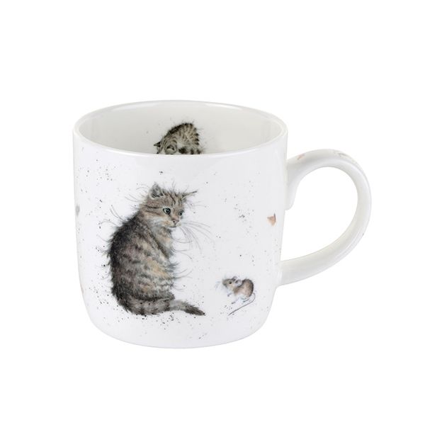 Wrendale Designs Fine Bone China Mug Cat and Mouse 6 for 5