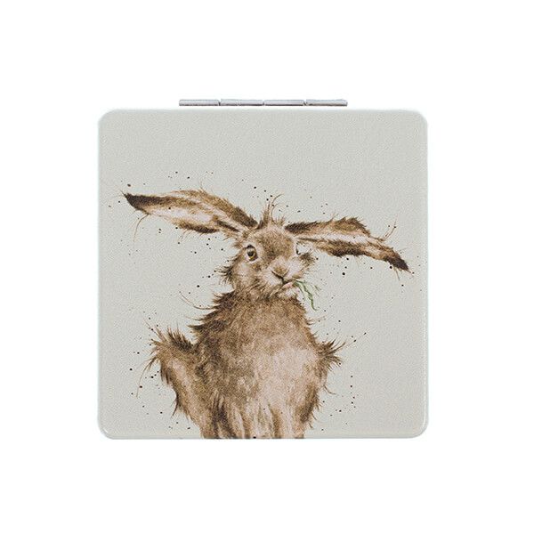 Wrendale Designs 'Hare-Brained' Hare Compact Mirror