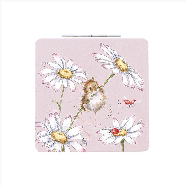 Wrendale Designs 'Oops A Daisy' Mouse Compact Mirror