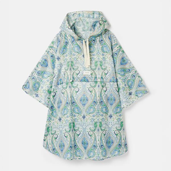 Joules Blue Paisley Elstow Poncho