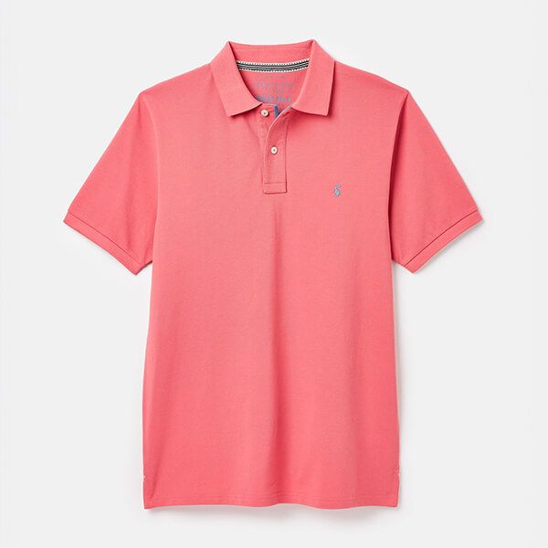 Joules Mens Soft Pink Woody Polo