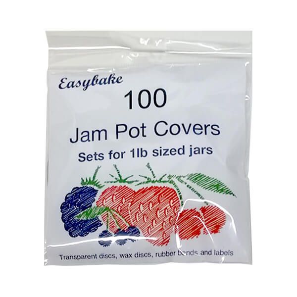 NJ Products Transparent Jam Pot Covers 1lb