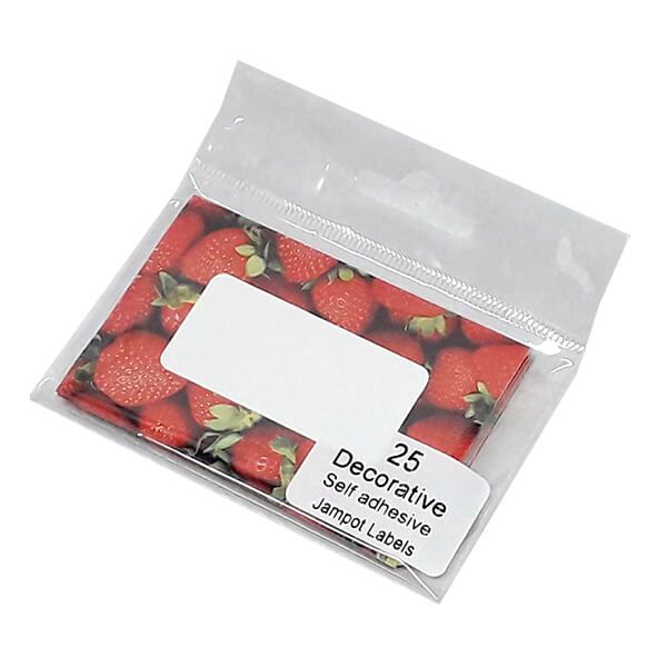 NJ Products Strawberry Jam Pot Labels