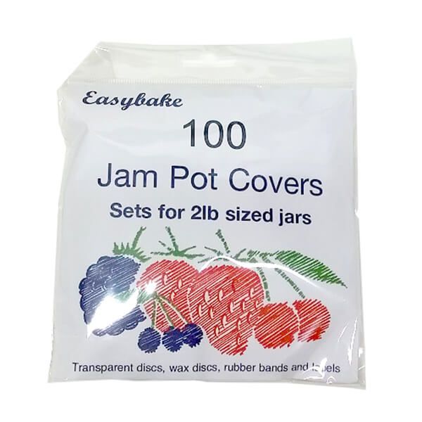NJ Products Transparent Jam Pot Covers 2lb