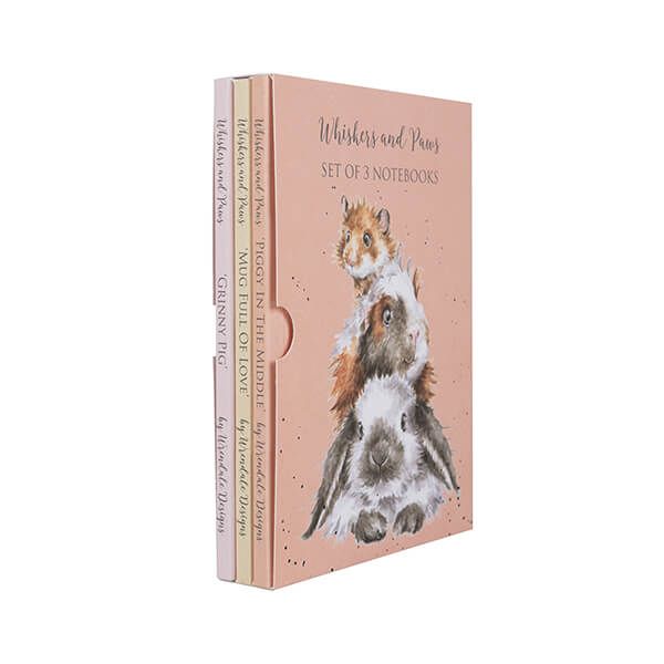 Wrendale Designs Whiskers and Paws Set of 3 Notebooks