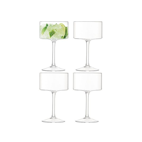 LSA Otis Champagne/Cocktail Glasses 280ml Set Of 4