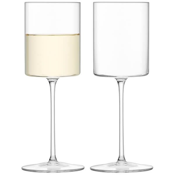 LSA Otis White Wine Glass 240ml Clear Set of Two