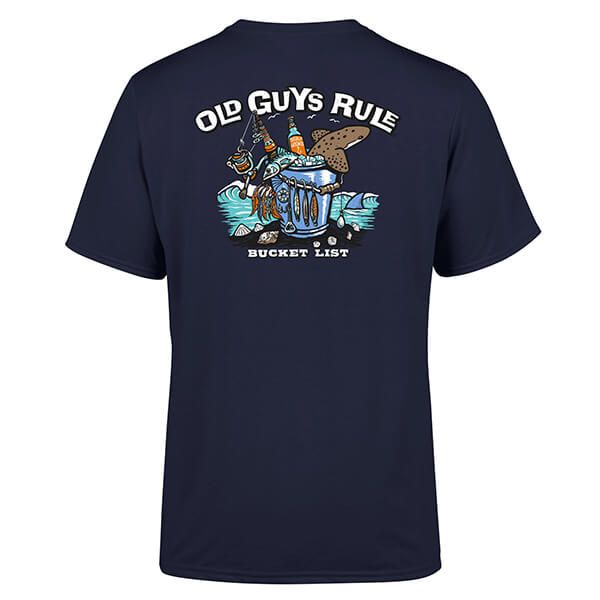 Old Guys Rule Bucket List II T-Shirt Navy