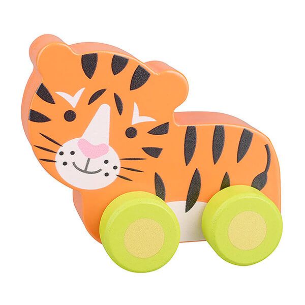 Orange Tree Toys Tiger First Push Toy Wooden Toy