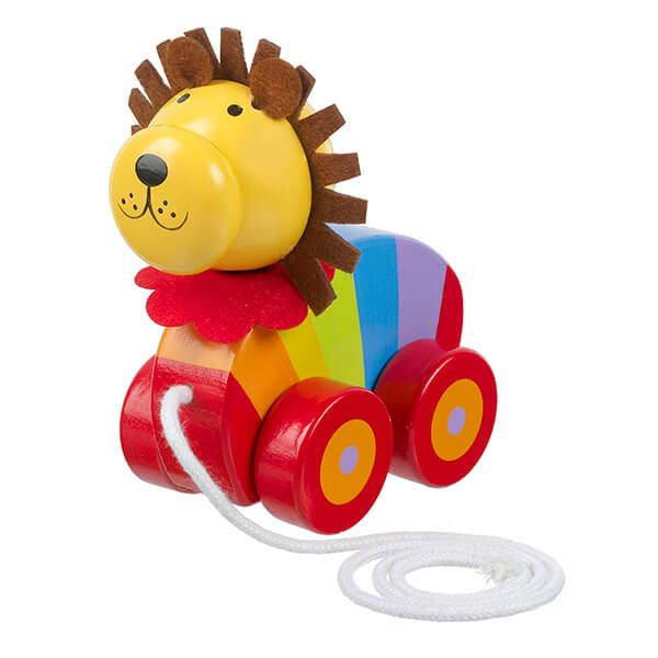 Orange Tree Toys Lion Pull Along Wooden Toy