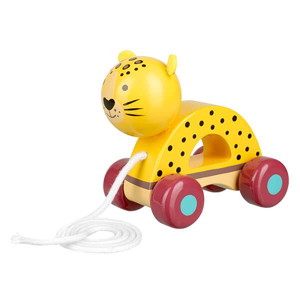 Orange Tree Toys Leopard Pull Along Wooden Toy (FSC®)
