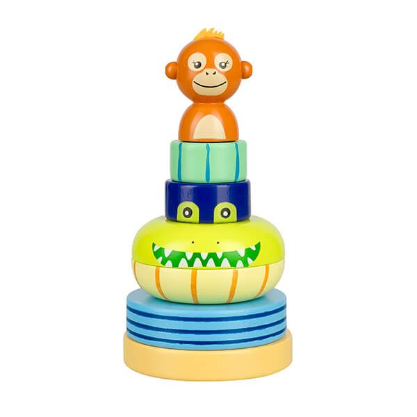 Orange Tree Toys Jungle Animals Stacking Ring Wooden Toy (FSC®)