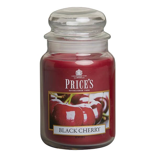 Prices Fragrance Collection Black Cherry Large Jar Candle