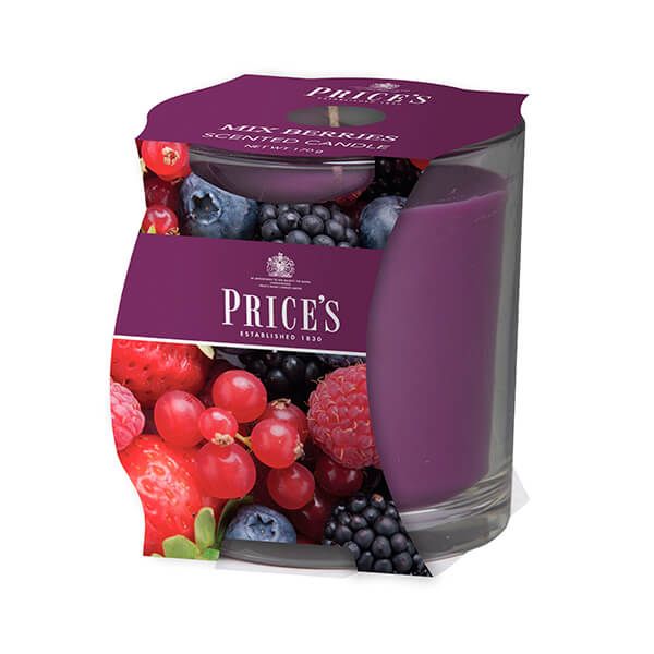 Prices Fragrance Collection Mixed Berries Cluster Jar Candle