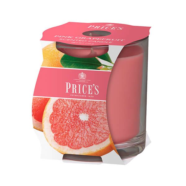 Prices Fragrance Collection Pink Grapefruit Cluster Jar Candle