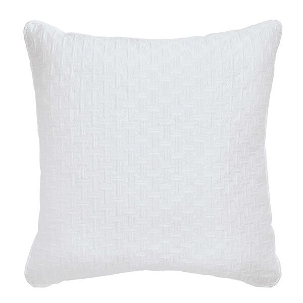 Ted Baker T Quilted Sham Pillowcase 65x65cm White