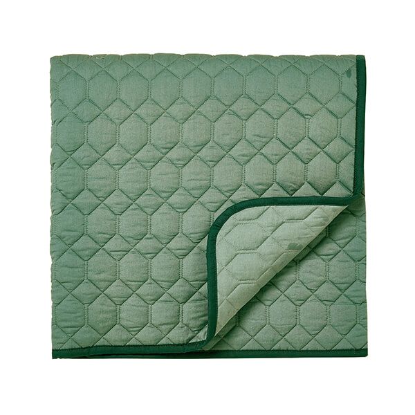 Sanderson Jackfruit Quilted Throw 150 x 200cm Fig and Olive