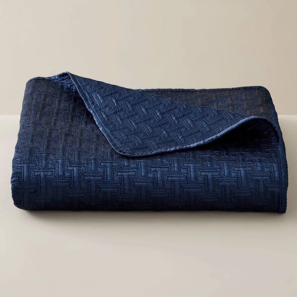 Ted Baker T Quilted Throw 250x265cm Navy