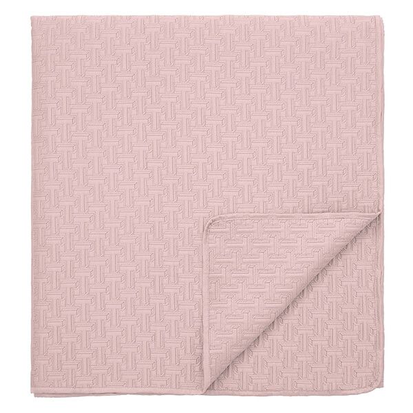 Ted Baker T Quilted Throw 250x265cm Soft Pink