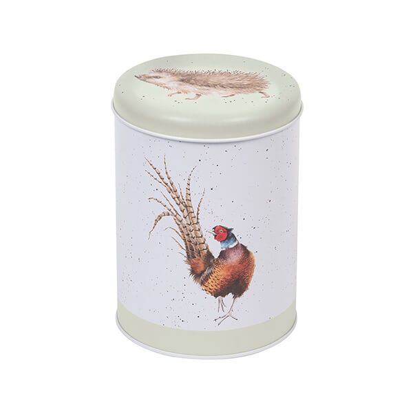Wrendale Designs 'Country Set' Country Animals Round Canister Green