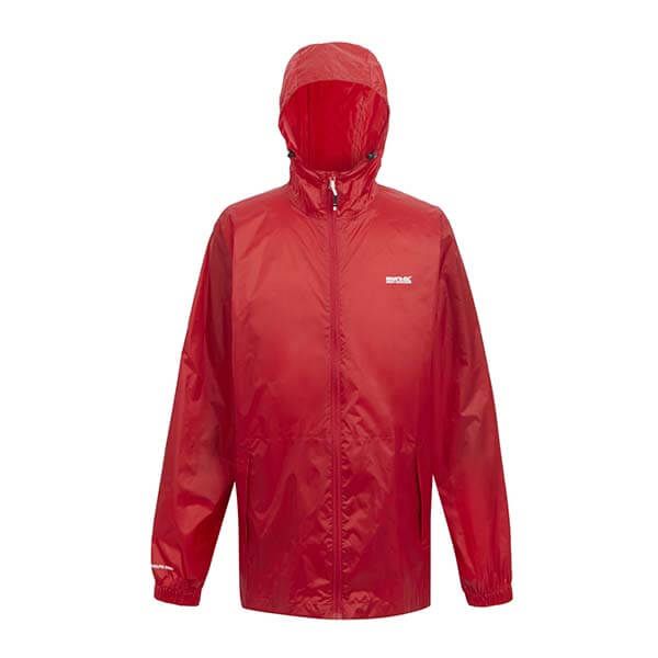 Regatta Mens Pack It III Waterproof Jacket Danger Red