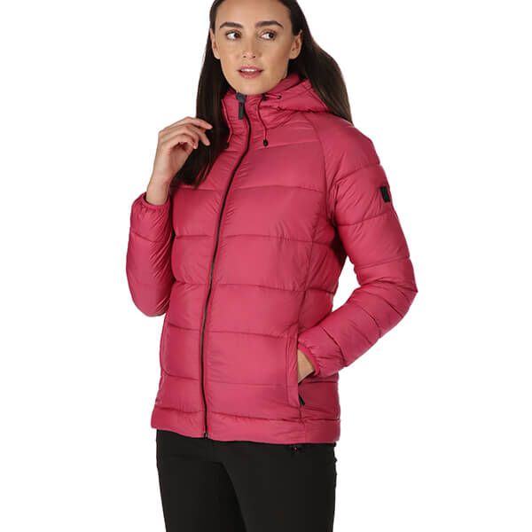 Regatta Womens Toploft II Hooded Puffer Jacket Berry Pink