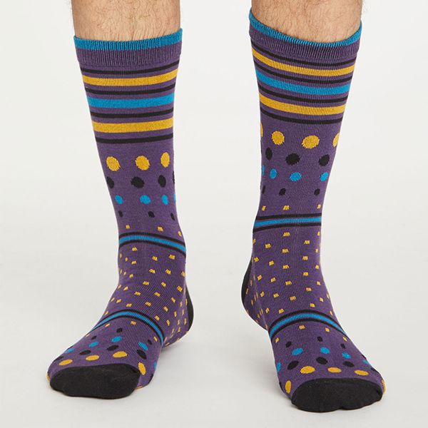 Thought Vivid Spot and Stripe Socks