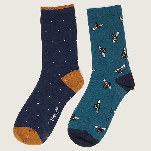 Thought Bee Pack Of 2 Socks Multi Size 4-7