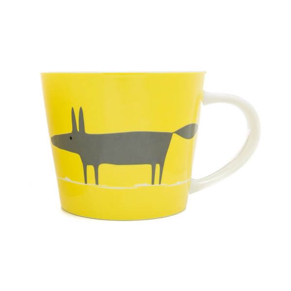 Scion Living Mr Fox Yellow & Charcoal 525ml Large Mug
