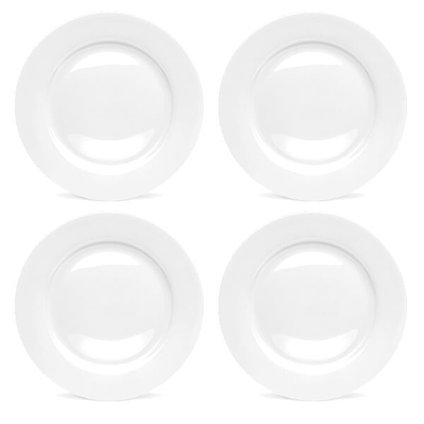 Royal Worcester Serendipity White Set of 4 Dinner Plates