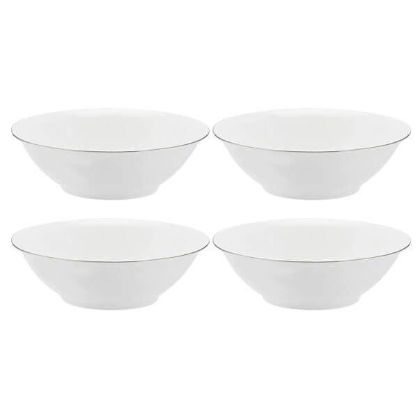 Royal Worcester Serendipity Platinum Set of 4 Cereal Bowls
