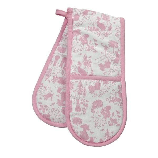 Peter Rabbit Classic Pattern Pink Double Oven Glove