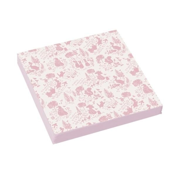 Peter Rabbit Classic Pattern Napkins Pink