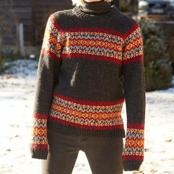 Pachamama Charcoal Shetland Sweater