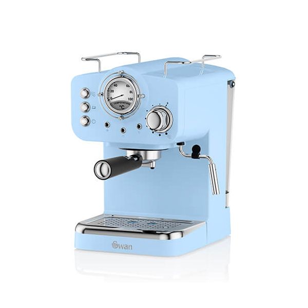 Swan Retro Blue Pump Espresso Coffee Machine