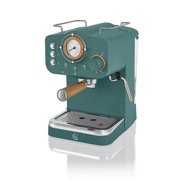 Swan Nordic Pine Green Pump Espresso Coffee Machine