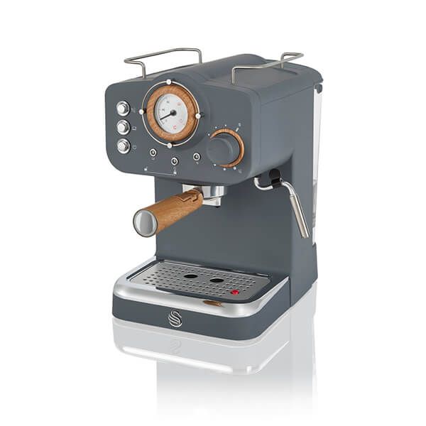 Swan Nordic Slate Grey Pump Espresso Coffee Machine