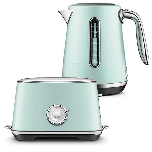 Sage Kettle & Toaster Set Select Luxe Mint Frosting