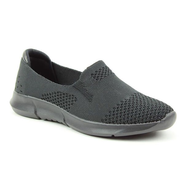 Heavenly Feet Black Holly Ath-Leisure Comfort Shoes
