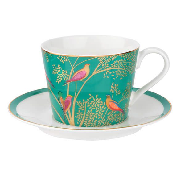 Sara Miller Chelsea Collection Green Tea Cup & Saucer