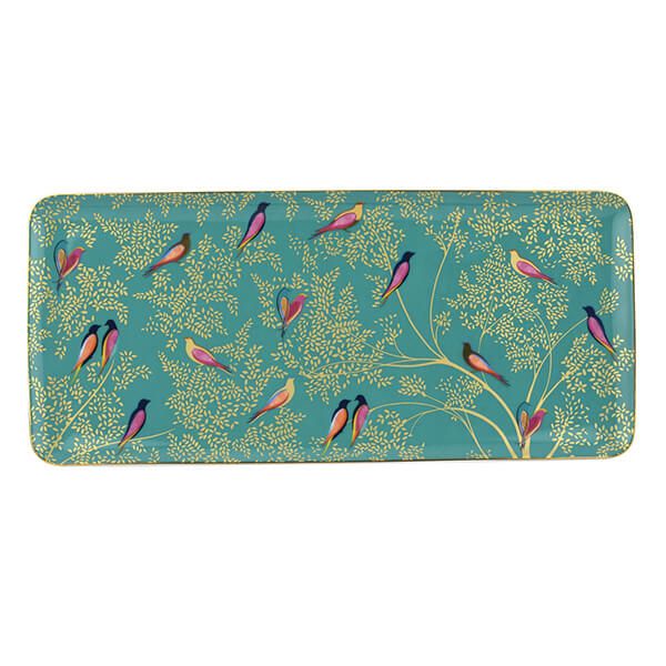 Sara Miller Chelsea Collection Green Sandwich Tray