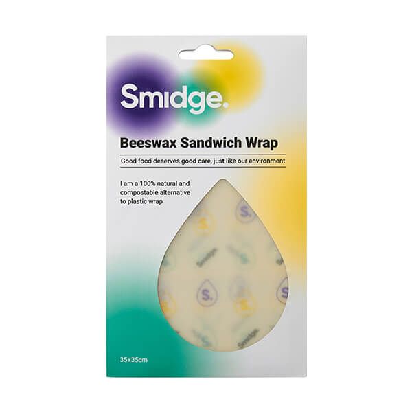 Smidge 35 x 35cm Beeswax Sandwich Wrap Droplet